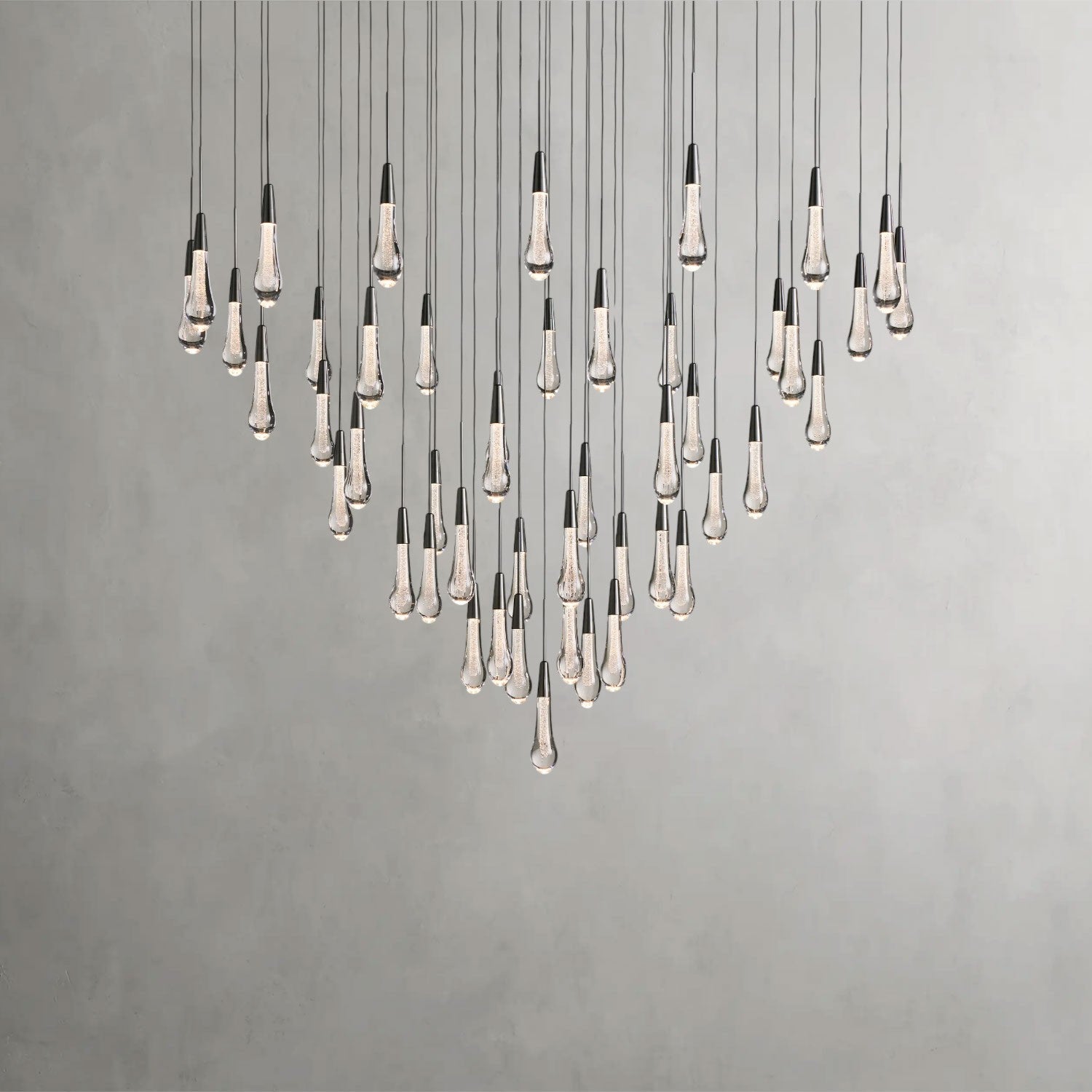 Soltaire Round Chandelier 17", 24", 36", 58"